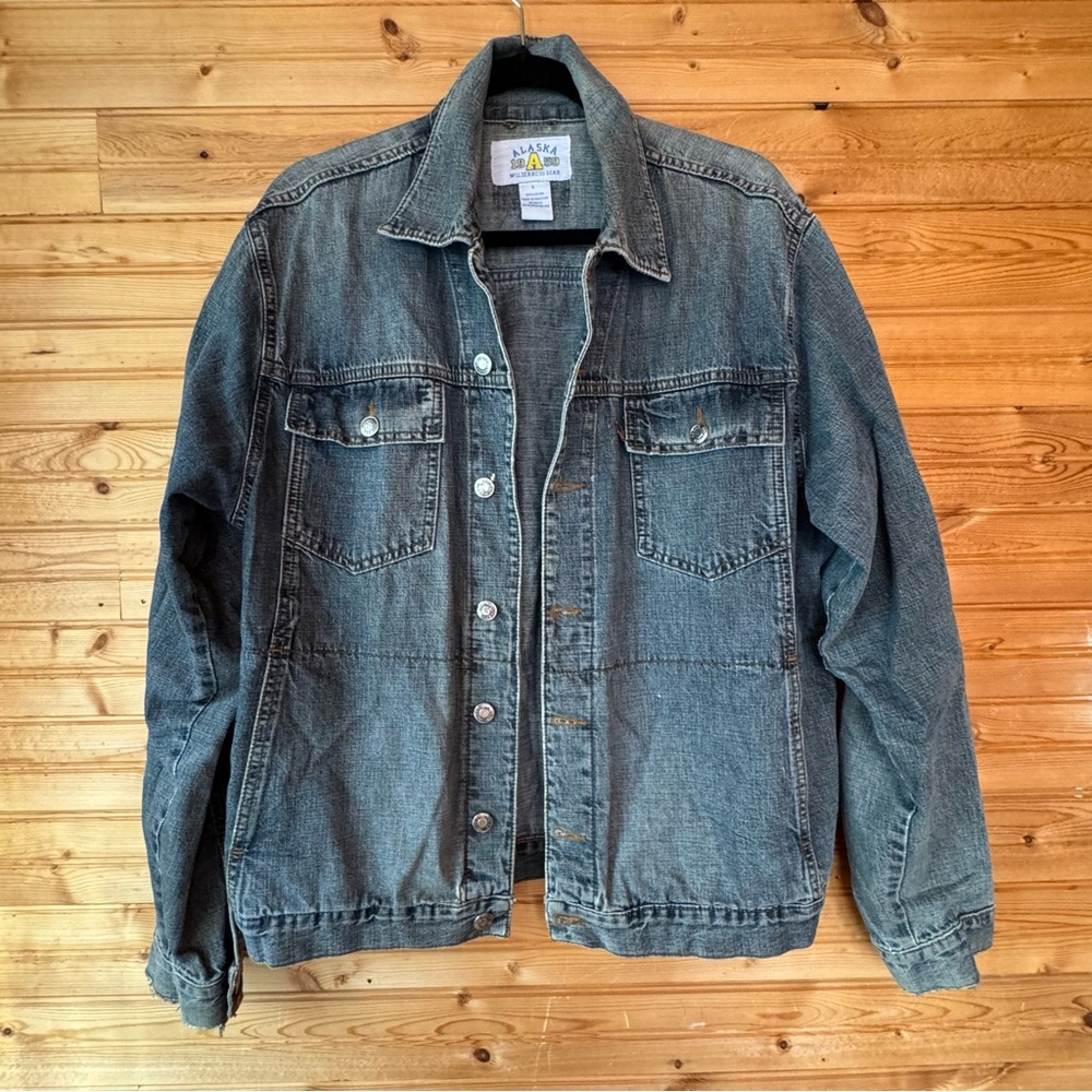 Alaska 1959 Wilderness Gear Denim Jacket Men’s Size Large Cockers Sportswear